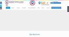 Desktop Screenshot of amandeephospital.org